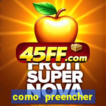 como preencher recibo de pagamento